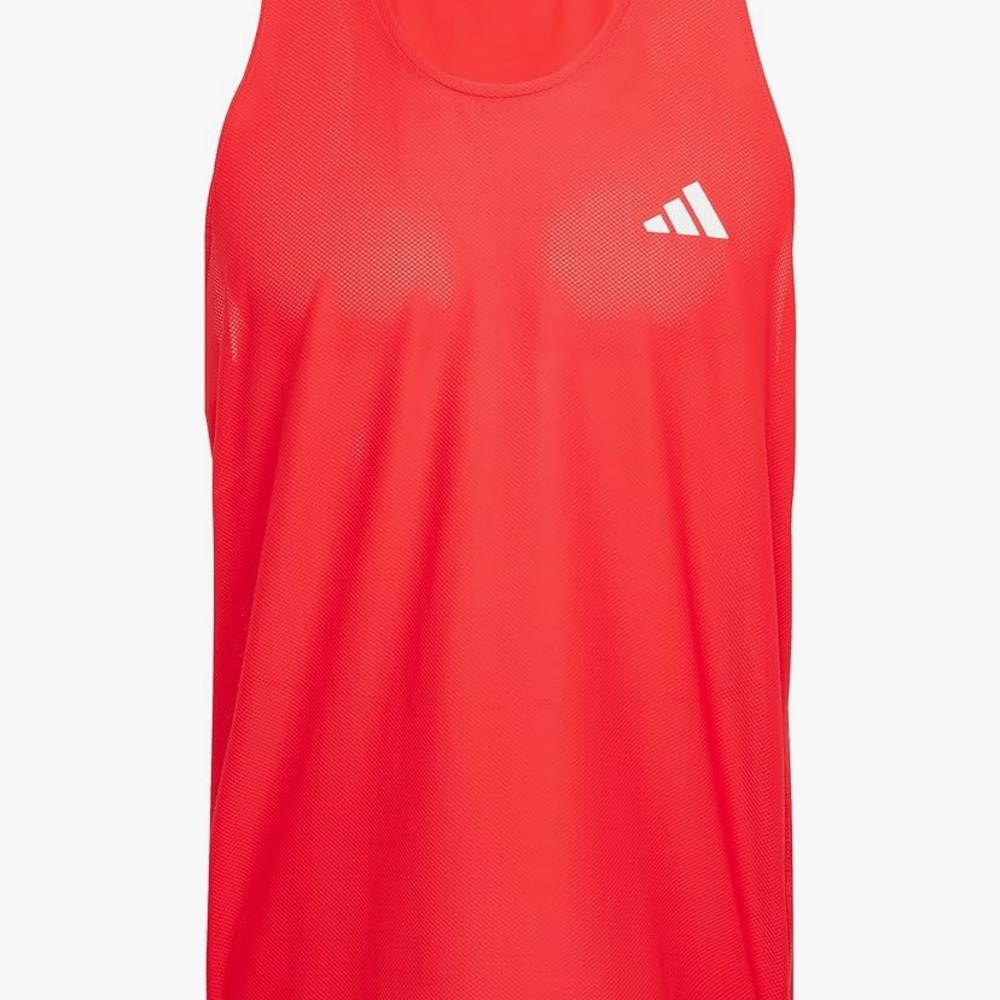 Adidas Men's Vivid Red Tank Top